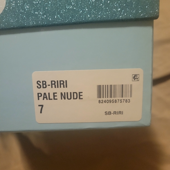 Size 7 Betsey Johnson heels. Nude color with AB crystals. - Picture 3 of 9